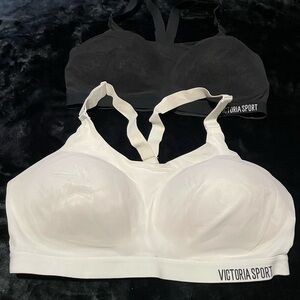 Victoria's Secret Black and White Sports Bra Racerback (2)